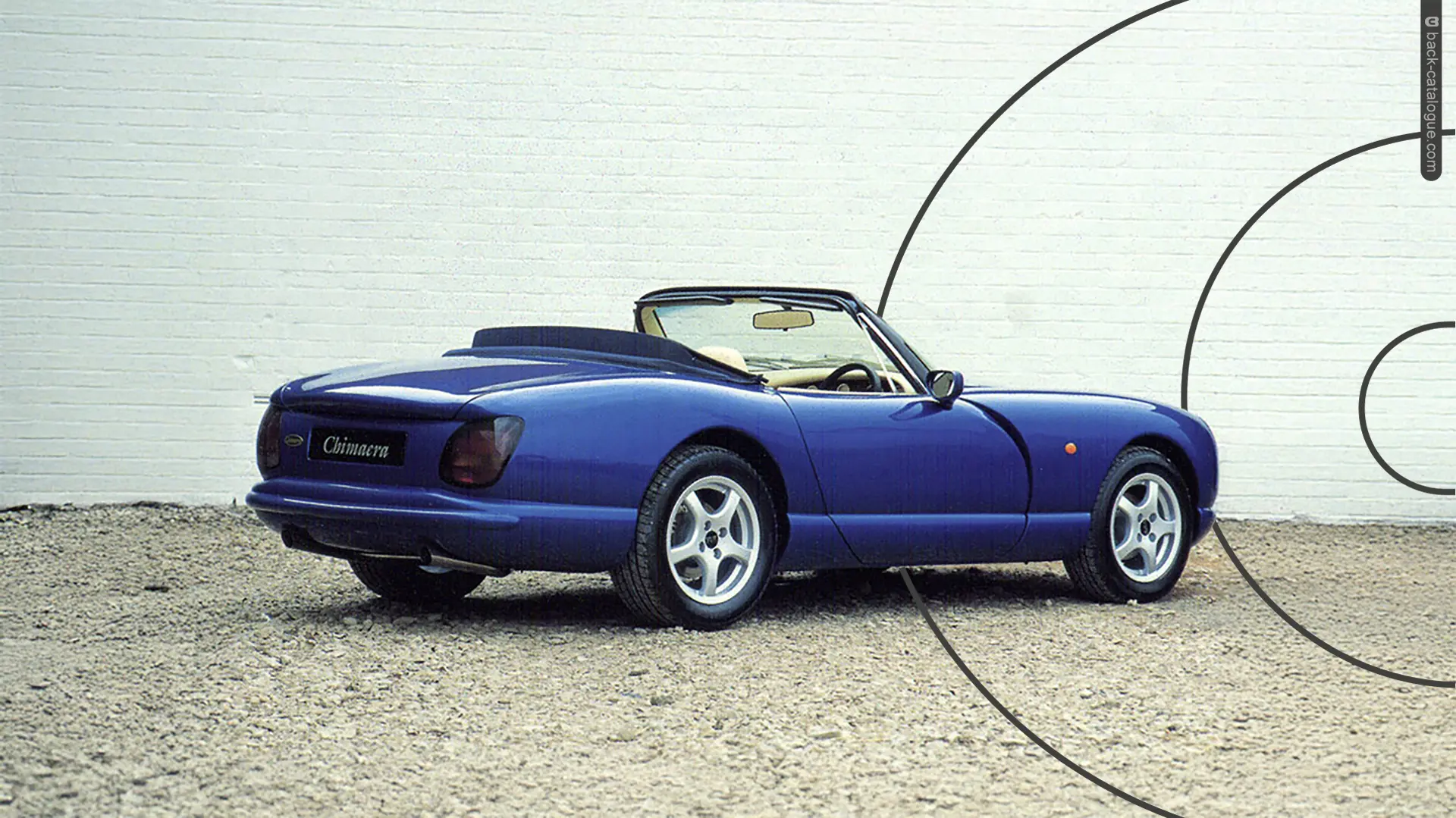 1997-tvr-chimaera-blue-wall-car-back-catalogue